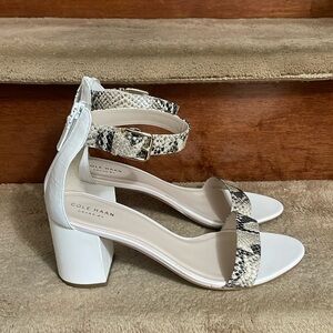 COLE HAAN Leopard Print Heels Sandals Size 10 B Excellent Condition Like…